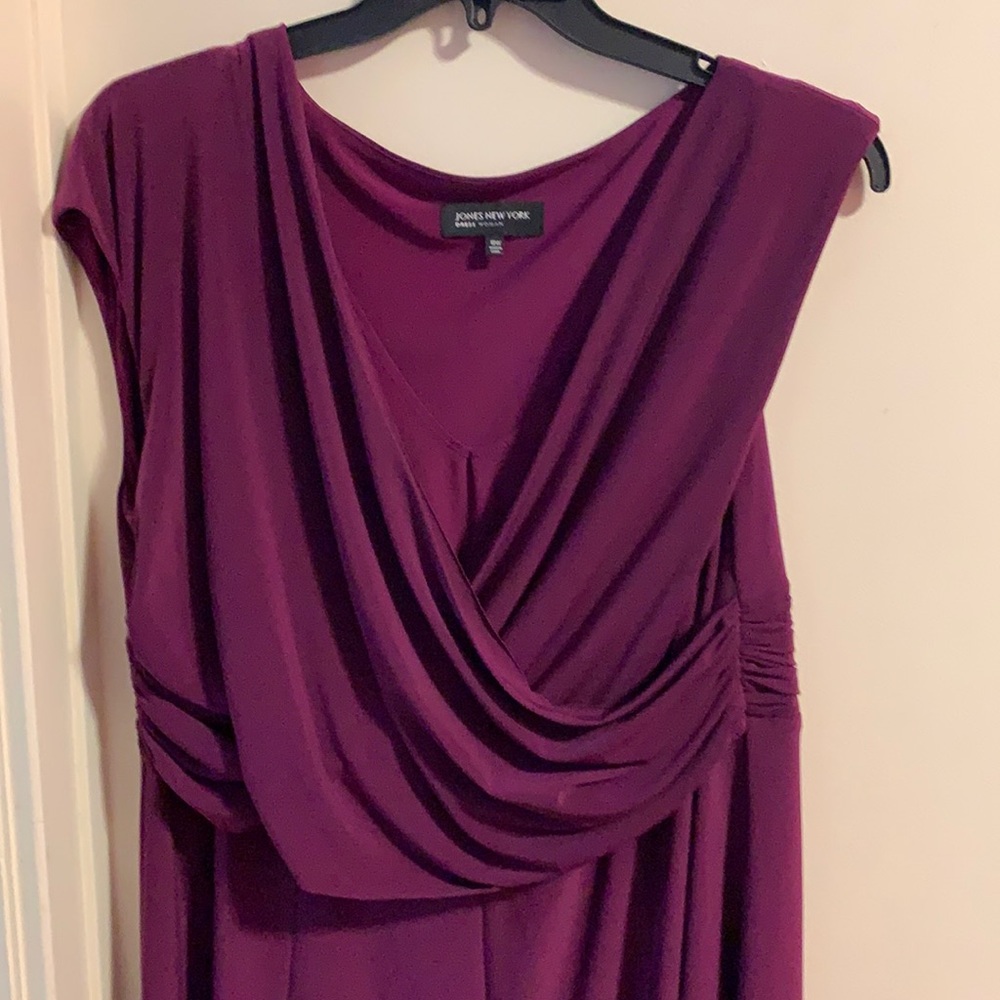Jones New York size 18 w plum dress - Picture 2 of 5
